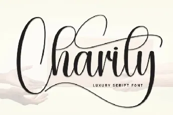 Charity Calligraphy font