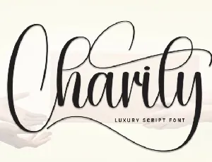 Charity Calligraphy font