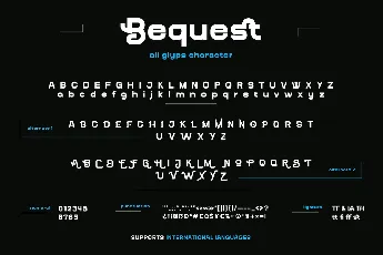 Bequest font