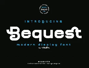 Bequest font