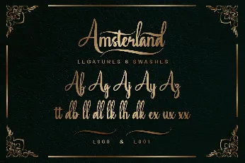 Amsterland font