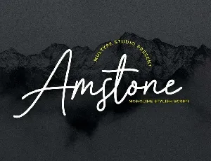 Amstone font