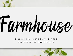 Farmhouse Handwritten Typeface font