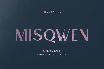 MISQWEN font