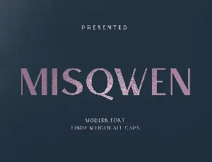 MISQWEN font