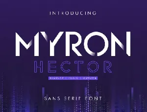 Myron Hector Sans Serif font