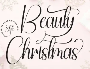Beauty Christmas Script font
