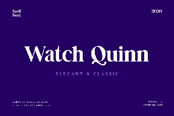 Watch Quinn font