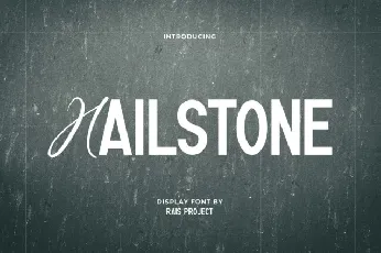 Hailstone font