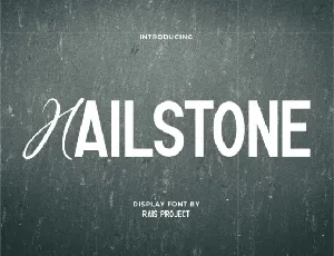 Hailstone font