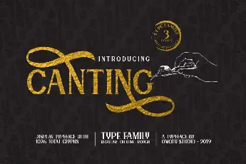 Canting Display Typeface font