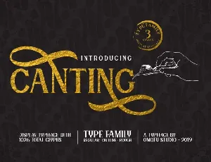 Canting Display Typeface font