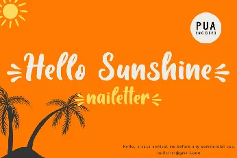 Hello Sunshine font