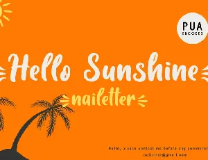 Hello Sunshine font