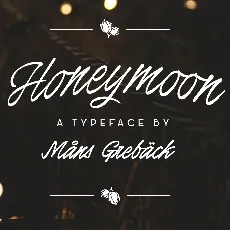 Honeymoon PERSONAL USE font