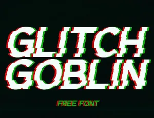 Glitch Goblin font