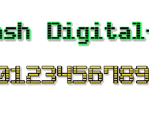 Dash Digital-7 font