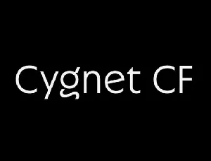 Cygnet CF Family font