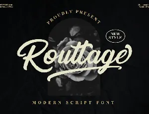 Routtage font