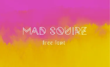 MadSquire Futuristic font