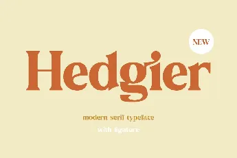 Hedgier font