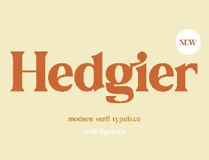 Hedgier font