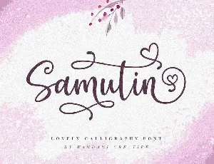 Samutin Calligraphy font