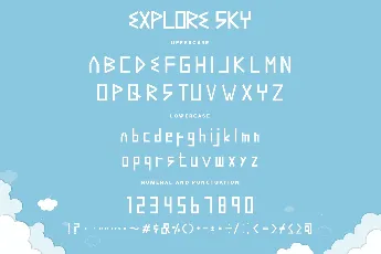 Explore Sky Demo font