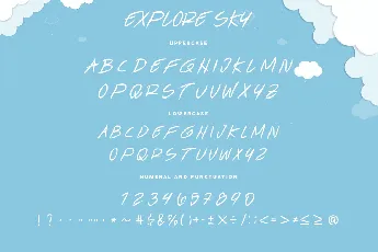 Explore Sky Demo font