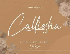 Calliesha Demo font