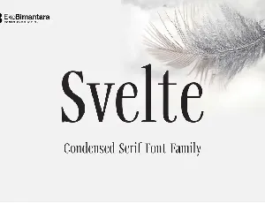 Svelte Trial font