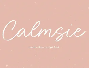 Calmsie font