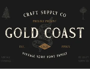 Gold Coast Free font