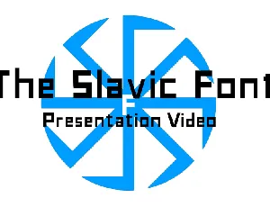 The Slavic Font