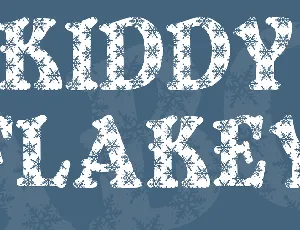 Kiddy Flakey font