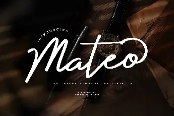 Mateo font