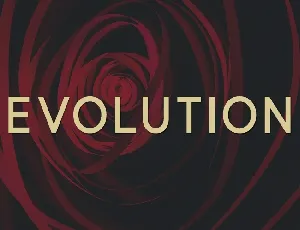 Evolution font