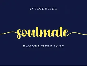 Soulmate font