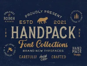 Handpack font