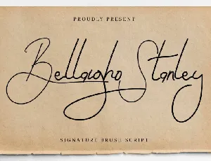 Bellaigho Stanley Signature font