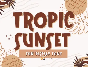 Tropic Sunset font