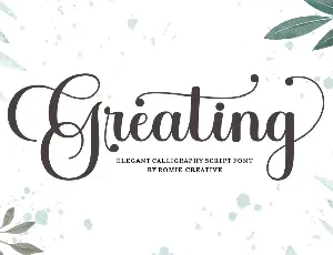 Greating font