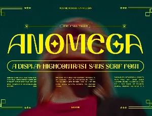 Anomega font