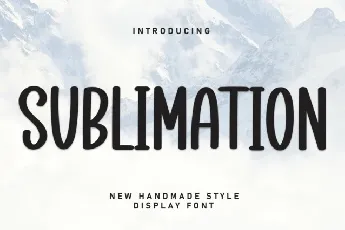 Sublimation Display font