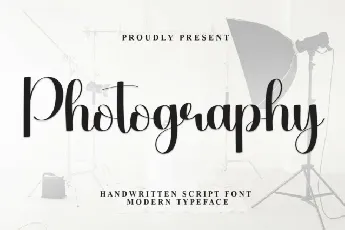 Photography Script font