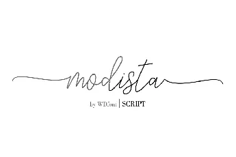 Modista Script font