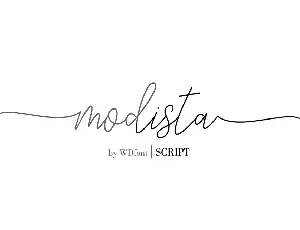 Modista Script font