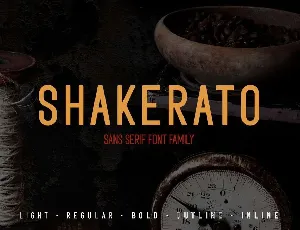 Shakerato font