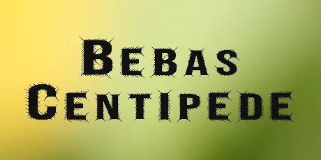 Bebas Centipede font