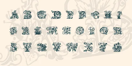 Lime Blossom Caps font